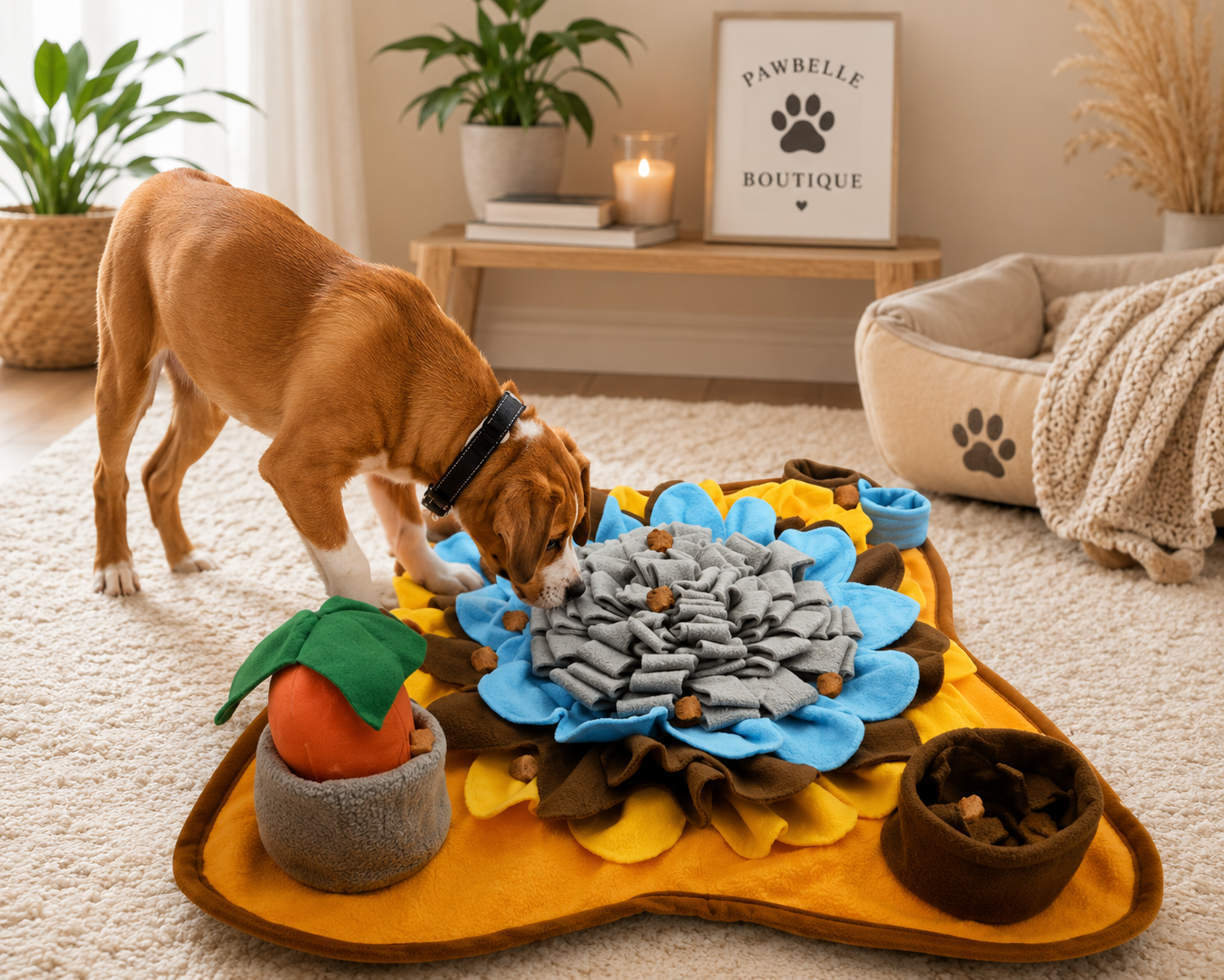Premium Dog Snuffle Mat for Enrichment & Slow Feeding